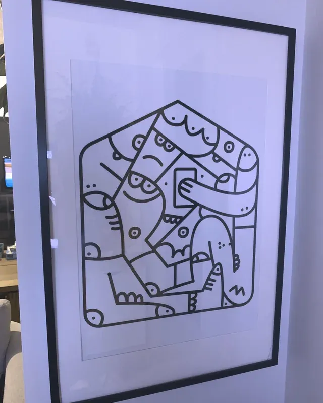 תמונה של לקוח: ממוסגר, אחרי התלייה
