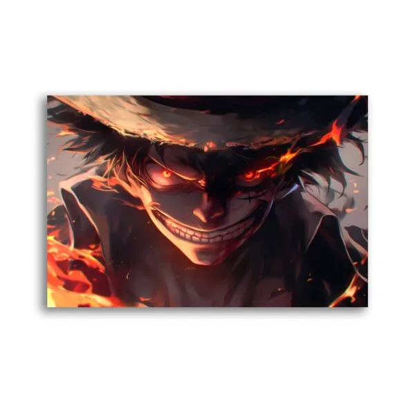 Blank canvas horizontal תמונת קנבס אנימה לופי רשע One Piece
