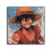 תמונת קנבס מרובעת אנימה לופי One Piece