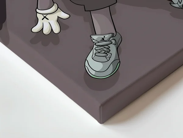_mockup 3D-Recovered_4 תמונת קנבס כדורסלן KAWS
