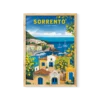 תמונת פוסטר עם מסגרת לבחירה וינטג׳ דגם SORRENTO