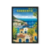 תמונת פוסטר עם מסגרת לבחירה וינטג׳ דגם SORRENTO