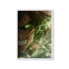 תמונת פוסטר עם מסגרת לבחירה אנימה ארן Attack On Titans דגם 3