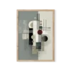 תמונת פוסטר עם מסגרת לבחירה אבסטרקט דגם 1
