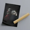 תמונת קנבס לאורך המציגה מגוון דמויות מפורסמות מסרטים וסדרות