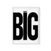 תמונת פוסטר ממוסגרת בשחור-לבן עם כיתוב 'Dream Big' בפונט מודרני